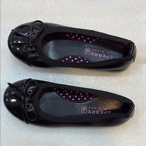 Sperry Girl’s Black Ballet Flats 12M
